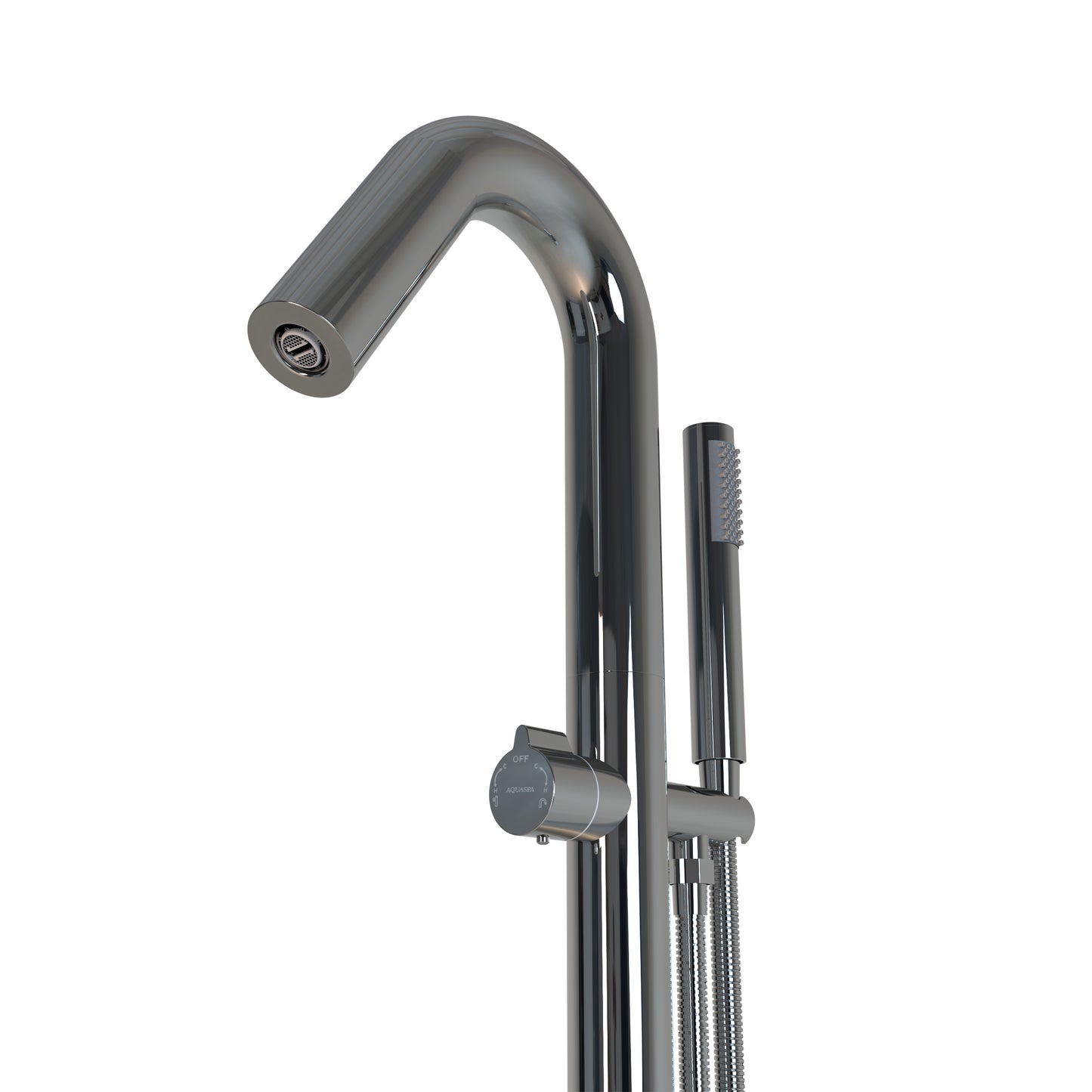 Llave de pedestal T-003 Aquaspa™ con ducha de mano