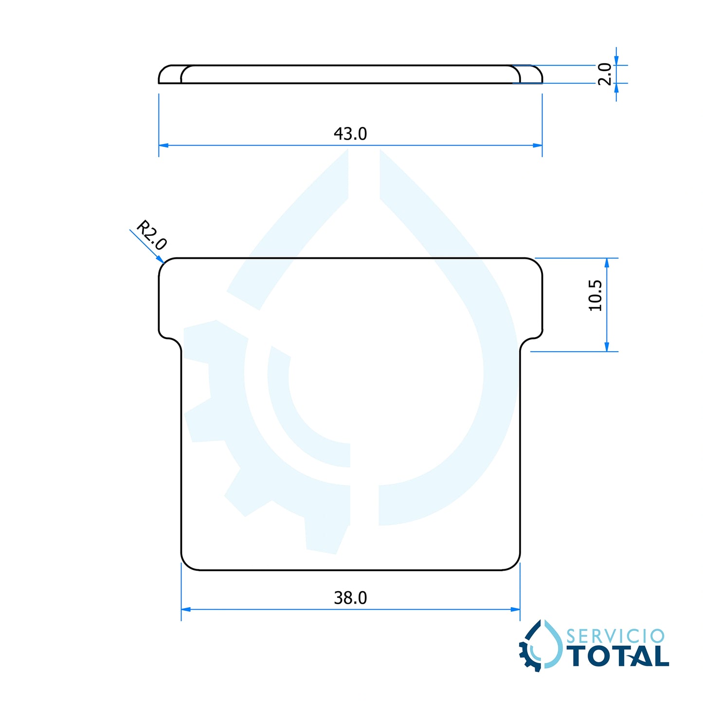 Tapa para Filtro Desnatador para Spa Jumbo