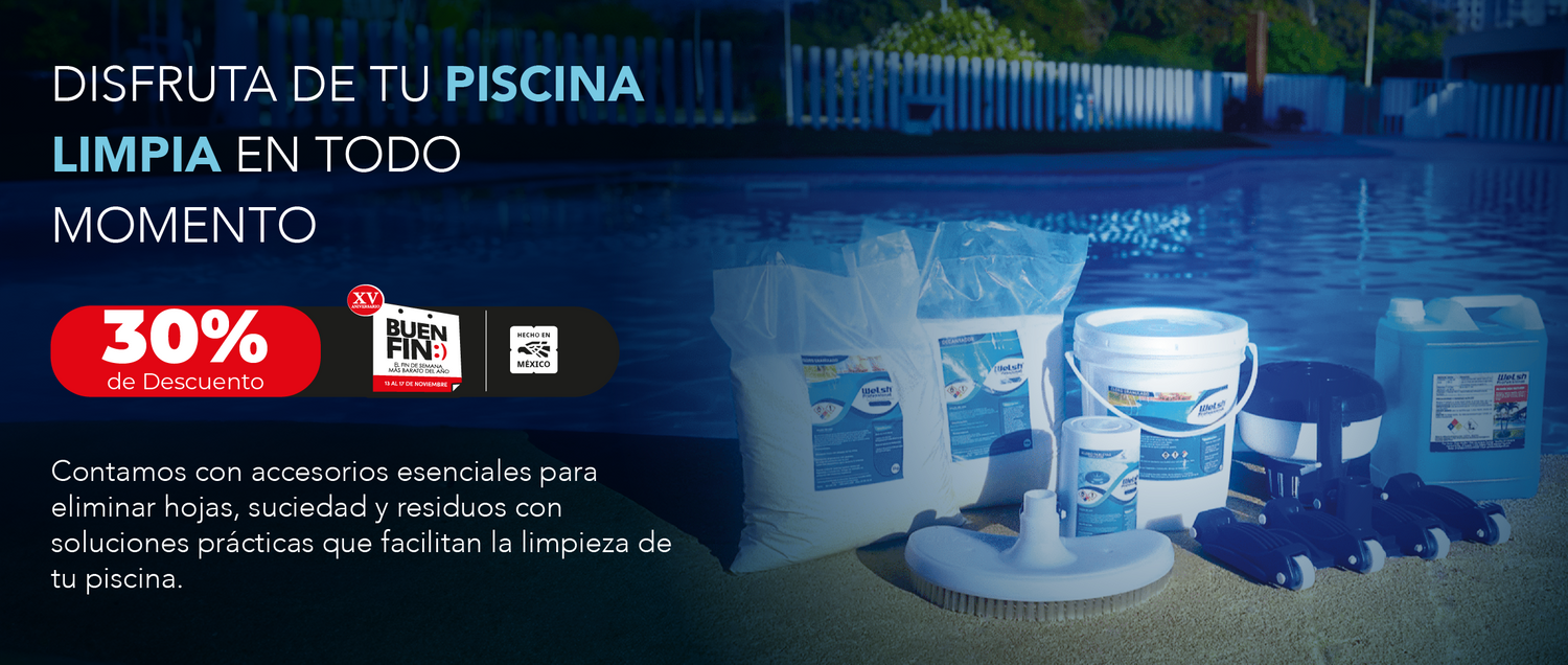 Kit de limpieza para tinas, jacuzzis y spas con 30% de descuento por el Buen Fin 2025.