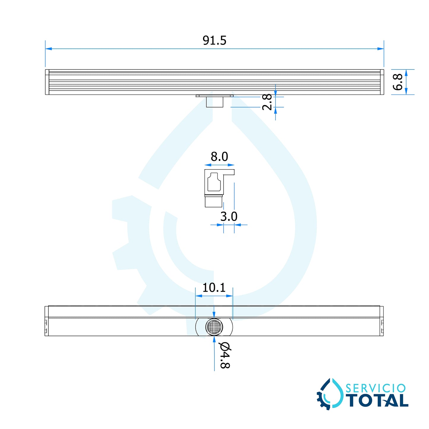 Cascada de 36” Serie WFALL