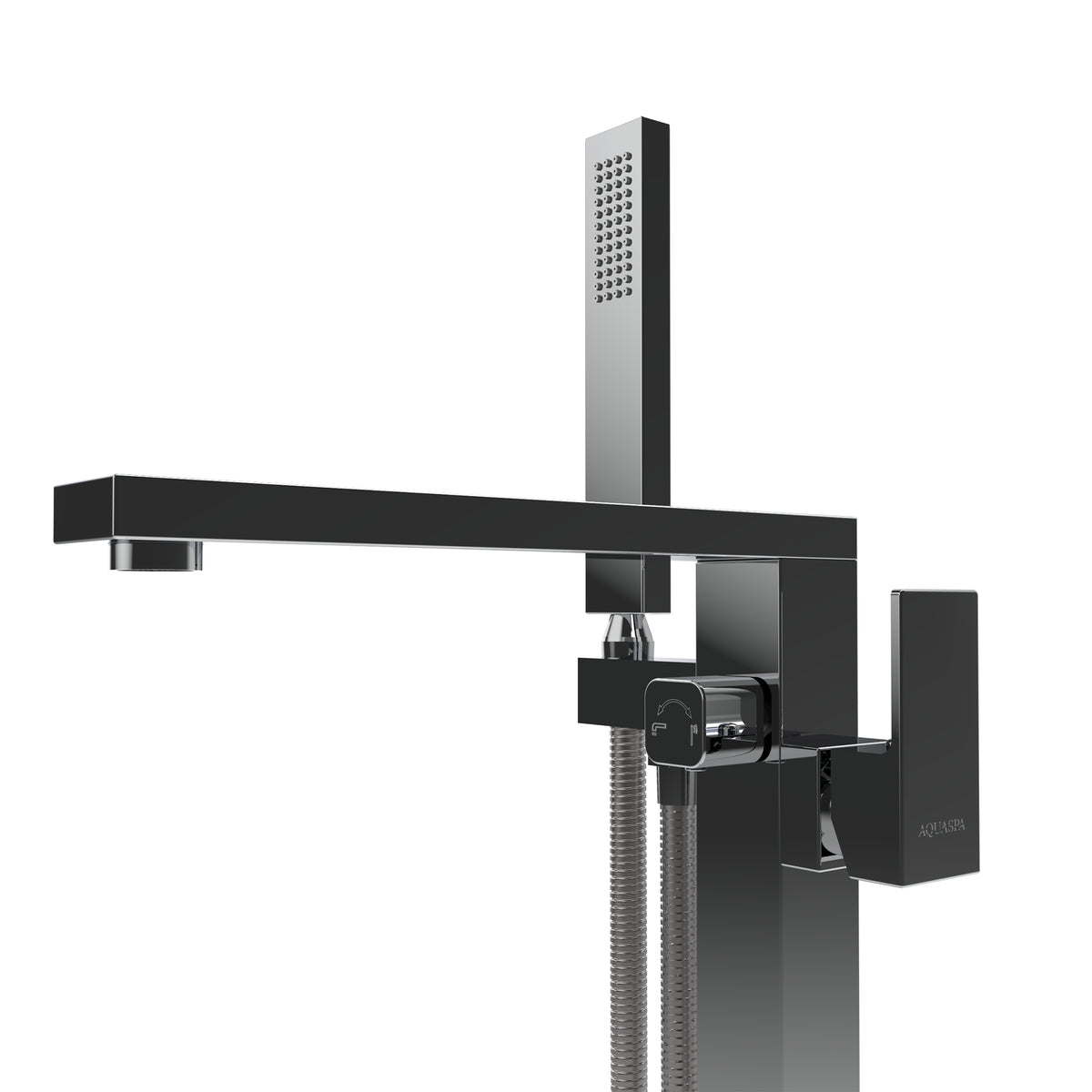 Llave de pedestal T-001 Aquaspa con ducha de mano – vista 3