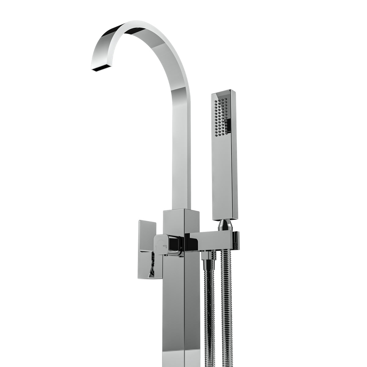 Llave de pedestal T-002 Aquaspa con ducha de mano – vista 4