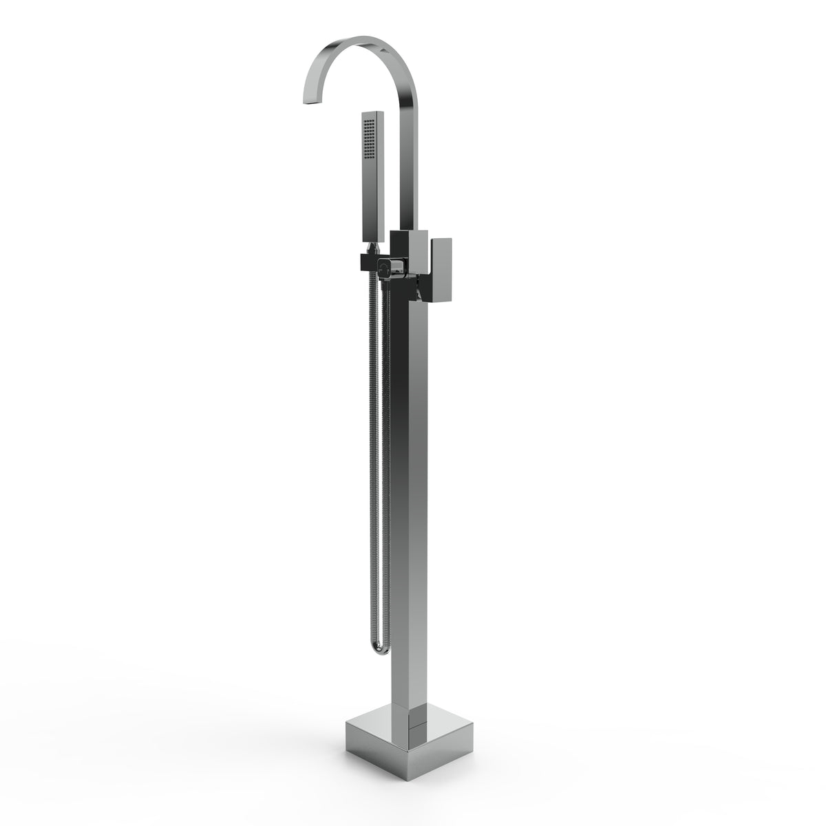 Llave de pedestal T-002 Aquaspa con ducha de mano