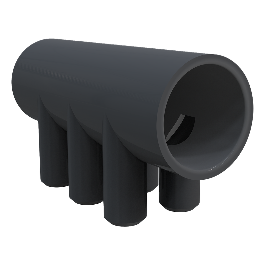 Manifold de 6 puertos 3/4" a 1.5" abierto (Jacuzzi)