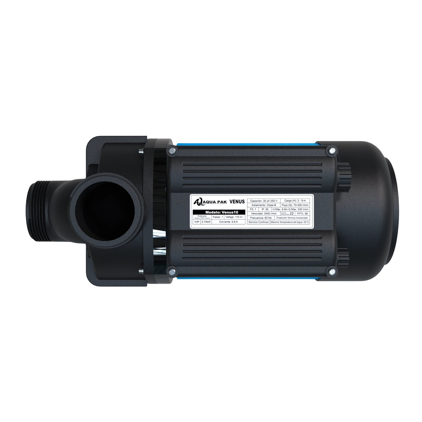 Motobomba de 1 HP (110–127 V, 1 Velocidad)