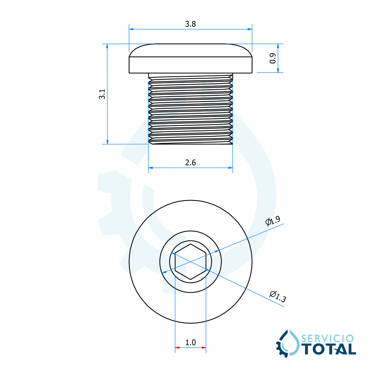 Plafón para Jet Lumbar – vista 5