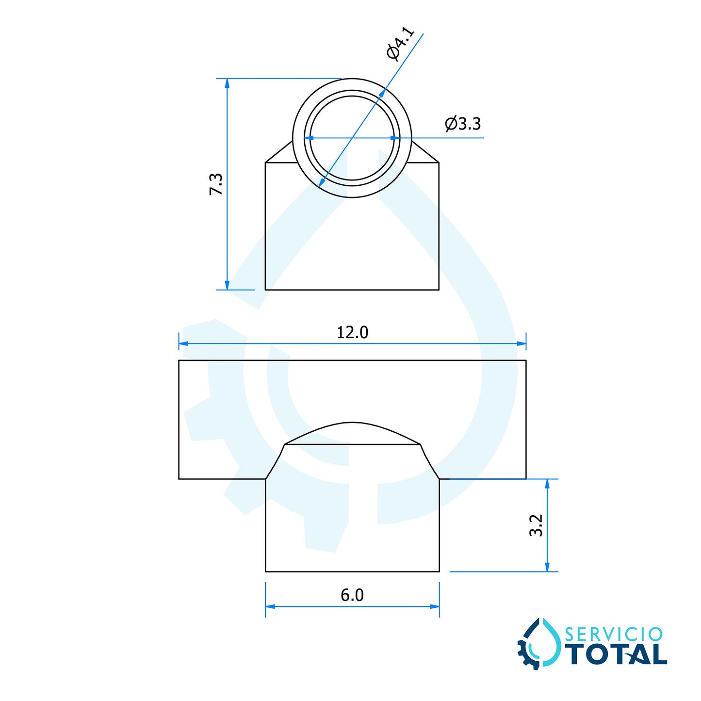Tee reducida 1-1/2" a 1"
