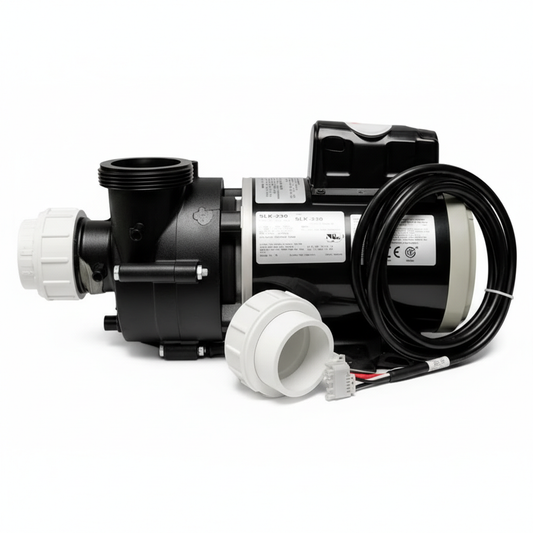 Motobomba de 4 HP 220V de 2 Velocidades para Jacuzzi y Tina de Hidromasaje