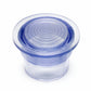 Plafón transparente para cromoterapia o lámpara LED de spa y jacuzzi, vista superior, accesorio para difusión y protección de luz en sistemas de hidromasaje.