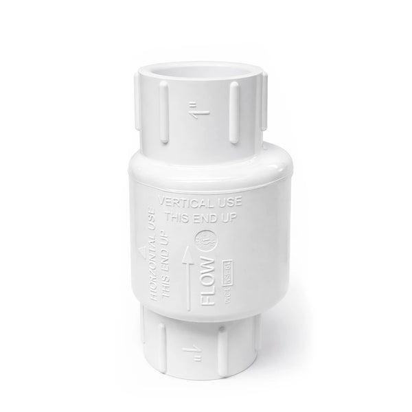 Válvula check de columpio PVC de 1 pulgada para sistema hidráulico de tinas y spas